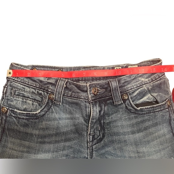 Miss Me JP5331B4 Boot Cut Jeans with Embellished Angel Wing Pockets Size 27 - Picture 10 of 14